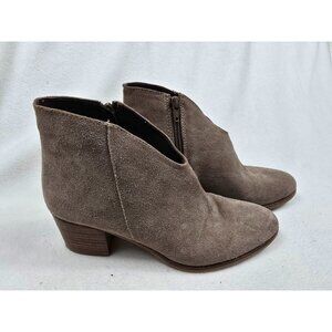 Free People Jeffrey Campbell Womens Suede Ankle Boots Size 8 Block Heel